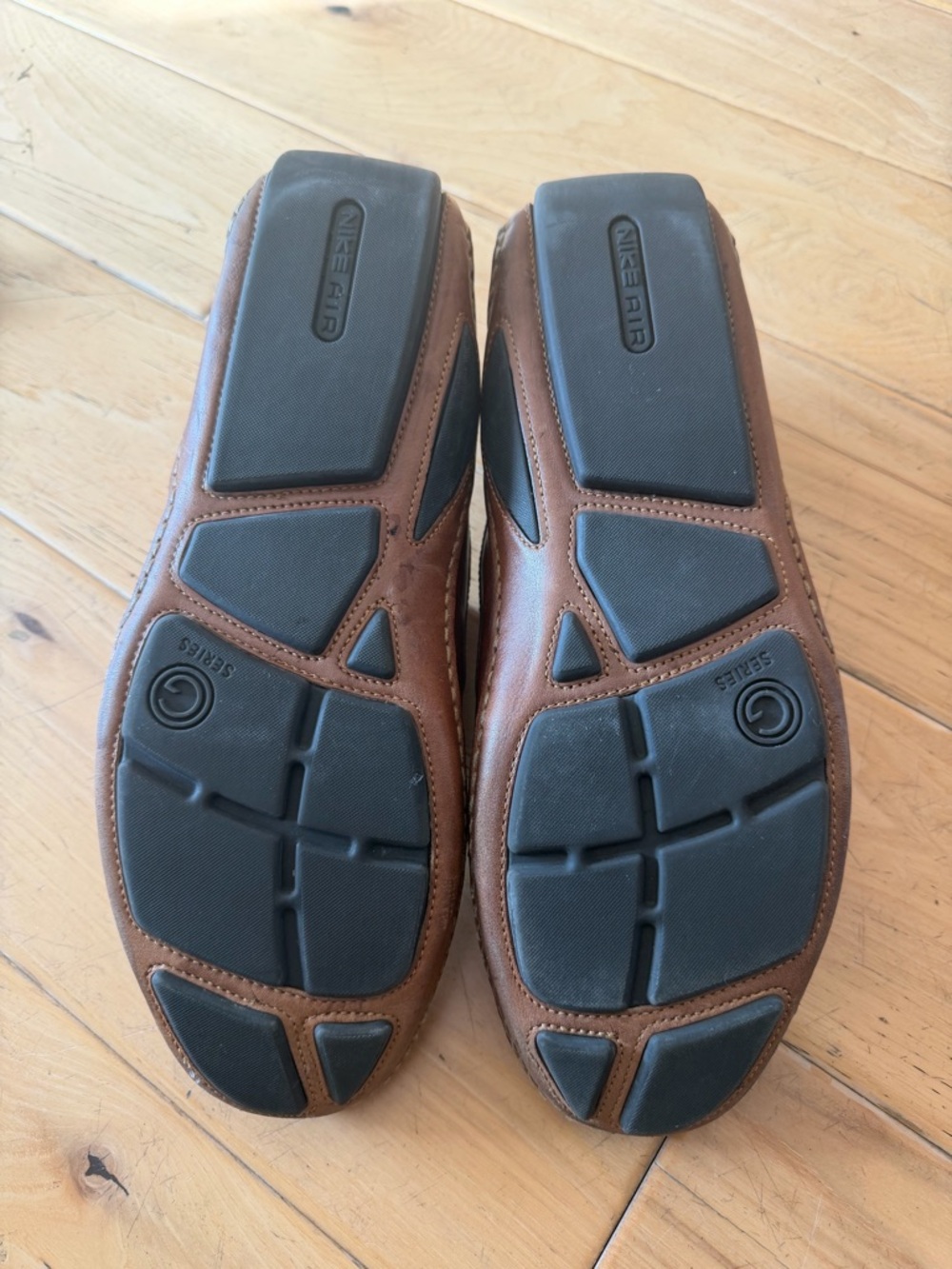 Cole Haan Men's Chestnut Brown Leather Slip-On Loafers - Picture 4 of 7